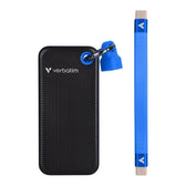 Dysk SSD zewnętrzny Verbatim Pocket SSD 2TB USB-C 3.2 Gen 2 czarny/niebieski