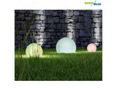 Lampa solarna GreenBlue GB167 wolnostojaca ogrodowa kula 30x30x63cm, kolorowy LED