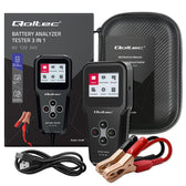 Tester cyfrowy Qoltec akumulatora 3w1 z LCD | Polskie Menu | 6V | 12V | 24V | 30Ah-200Ah