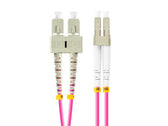 Patchcord światłowodowy Lanberg MM LC/UPC-SC/UPC DUPLEX 3.0MM OM4 50/125 LSZH 5m fioletowy