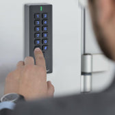 Zamek szyfrowy Qoltec CALISTO z czytnikiem RFID | kod | karta | brelok | dzwonek | IP68 | EM
