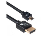 Kabel HDMI A-D Maclean MCTV-722 HDMI 1.4 (M) - microHDMI 1.4 (M) ULTRA SLIM, czarny 2m