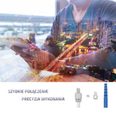 Złącze światłowodowe Qoltec FC/PC | Singlemode | 2.0mm | Zestaw montażowy | 200szt.