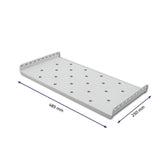 Półka do szafy RACK Qoltec stała | 490*250 | Szara