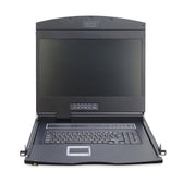 Konsola modułowa 19" LCD DIGITUS z touchpad bez KVM 1U klawiatura US