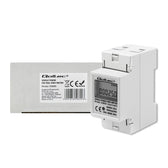 Miernik zużycia energii Qoltec na szynę DIN | jednofazowy elektroniczny licznik | 230V | LCD | 2P