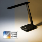 Lampka biurkowa LED Maclean MCE614 B, max. 9W, 220-240V AC, możliwość zmiany barwy, ściemnialna, 450lm, czarna
