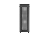Szafa instalacyjna Rack Lanberg stojąca 19" 47U 800x800 czarna drzwi perforomowane LCD (flat pack)