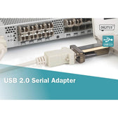Konwerter(Adapter) DIGITUS DA-70167 USB 2.0 do RS232 (DB9) z kablem Typ USB A M/Ż 0,8m