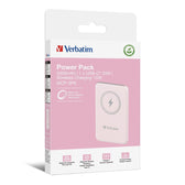 Powerbank Verbatim Charge 'n' Go Magnetic Wireless 5000mAh USB-C PD 3.0 Pink