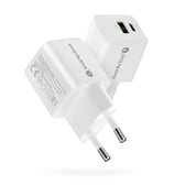 Ładowarka sieciowa everActive GaN SC-330 1x USB, 1x USB-C QC3.0 PD 20W