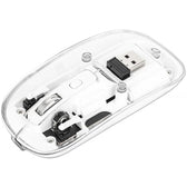 Mysz bezprzewodowa Manhattan 2.4GHz RF USB 1600dpi przezroczysta