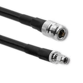 Kabel koncentryczny Qoltec LMR400 | N żeński | RP-SMA męski | 5m