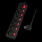 Listwa zasilająca LogiLink LPS233 6 gniazd ON/OFF 1,5m