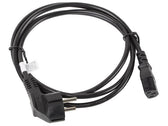 Kabel zasilający Lanberg CEE 7/7 -> IEC 320 C13 1,8m VDE czarny