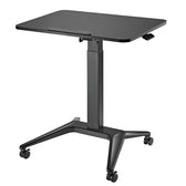 Biurko stolik mobilny na laptop Maclean MC-453B, czarne pneumatyczna regulacja wysokości 80x52cm 8kg max 109cm wys