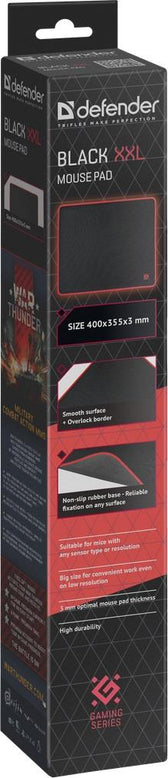Podkładka Defender Gaming BLACK XXL 400x355x3mm