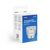 Adapter podróżny Savio AP-02 gniazdo UK - wtyk EU