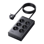 Listwa zasilająca Ugreen S622, 6xAC + 3xUSB + USB-C, GaN, 1.5m - czarna