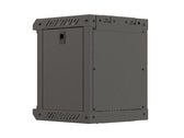Szafa instalacyjna Rack Lanberg Wisząca 10" 6U 300x300 Drzwi przeszklone (flat pack) Czarna