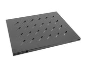 Półka do szaf 19" 800mm czarna Lanberg (1U/465x515mm udźwig do 120kg, montaż 4-punktowy)