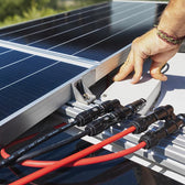 Konektor solarny Qoltec z bezpiecznikiem | złącze MC4 | 1000V | 30A