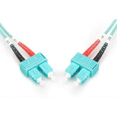 Kabel krosowy (patchcord) DIGITUS światłowodowy SC/SC, dplx, MM 50/125, OM3, LSOH, 3m, turkusowy
