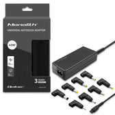 Zasilacz sieciowy uniwersalny Qoltec 45W | 8 wtyczek | +kabel zasilający