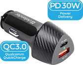 Ładowarka samochodowa Defender UCA-92 USBx1 USB-Cx1 QC, PD power delivery