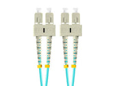 Patchcord światłowodowy Lanberg MM SC/UPC-SC/UPC DUPLEX 3.0mm OM3 50/125 LSZH 3m aqua