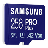 Karta pamięci Samsung PRO Plus (2023) microSDXC 256GB (180/130 MB/s) U3 A2 V30 + adapter