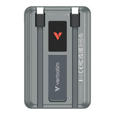 Powerbank Verbatim Charge 'n' Go 2C Display Magnetic Wireless 10000mAh 3xUSB-C PD 3.0 QC 3.0 Szary