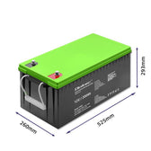 Akumulator żelowy Qoltec 12V | 200Ah | GEL | 59.5kg