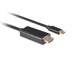 Kabel adapter Lanberg USB-C(M) - HDMI(M) 1m 4K 60Hz czarny