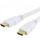 Kabel HDMI-HDMI M/M Ethernet 3D 4K Techly HDMI-4-010WH 1m, biały