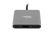 Hub USB Natec Fowler Multi Port mini USB-C PD, USB 3.0, HDMI 4K