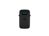 Ładowarka sieciowa, Ładowarka do laptopów Natec Ribera Gan 1x USB-A + 1x USB-C 45W czarna