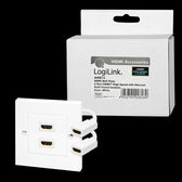 Gniazdo natynkowe 2x HDMI AH0015 LogiLink białe