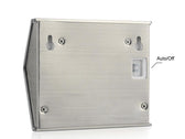 Lampa solarna Maclean MCE119 2LED na ogrodzenie schody Inox