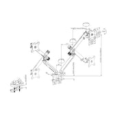 Ramię biurkowe podwójne DIGITUS z zaciskiem i sprężyną mechaniczną, 2x LCD max.35" 2x10kg, VESA: 75x75, 100x100, Białe