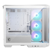 Obudowa MSI MAG PANO M100R PZ WHITE M-ATX Micro Tower z oknem, bez zasilacza