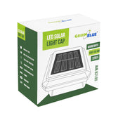 Lampa solarna LED na słupek GreenBlue, 100x100mm, daszek kopertowy, 3200K, GB128 WW
