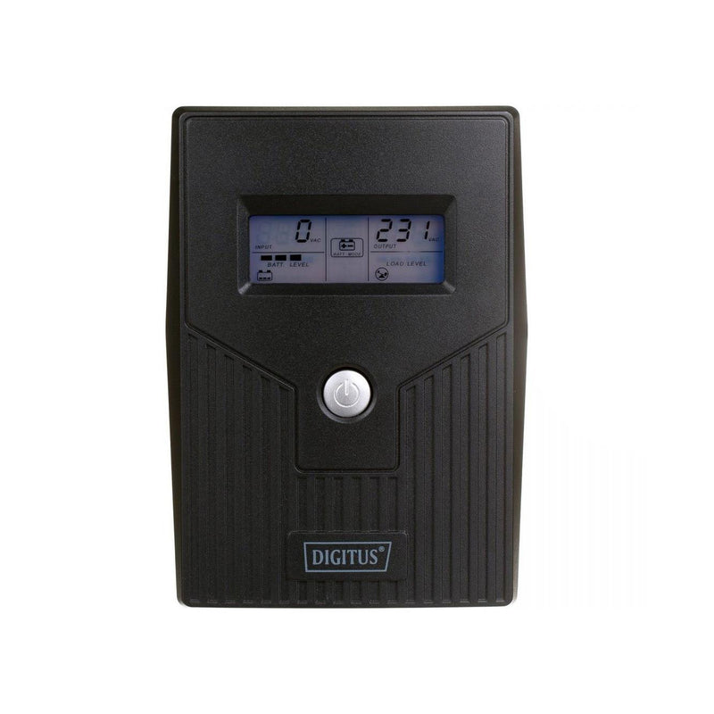 Zasilacz awaryjny UPS DIGITUS Line-Ineractive LCD BASIC, 800VA/480W, 1x12V/9Ah, AVR, 2x Schuko CEE 7/3