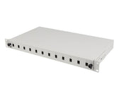 Przełącznica światłowodowa Lanberg 12xSC simplex / 12xLC duplex Rack 19" 1U szara+ akcesoria