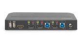 Przełącznik KVM DIGITUS 2 portowy DisplayPort do 1 port DP/HDMI 4K 60Hz 2xUSB audio