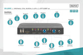 Przełącznik KVM DIGITUS 2 portowy DisplayPort do 1 port DP/HDMI 4K 60Hz 2xUSB audio