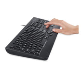Klawiatura przewodowa Perixx PERIBOARD-313 podświetlana, touchpad, 2x hub USB, czarna