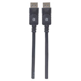 Kabel Manhattam DisplayPort/DisplayPort 1.2, DP-DP M/M, 4K*60Hz 2m czarny