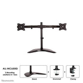 Uchwyt ścienny do ekranów Neomounts NM-D335DBLACK 10"-27" max 8 kg max VESA 100x100 Czarny