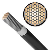 Kabel solarny Qoltec fotowoltaiczny | 6mm2 | 100m | czarny